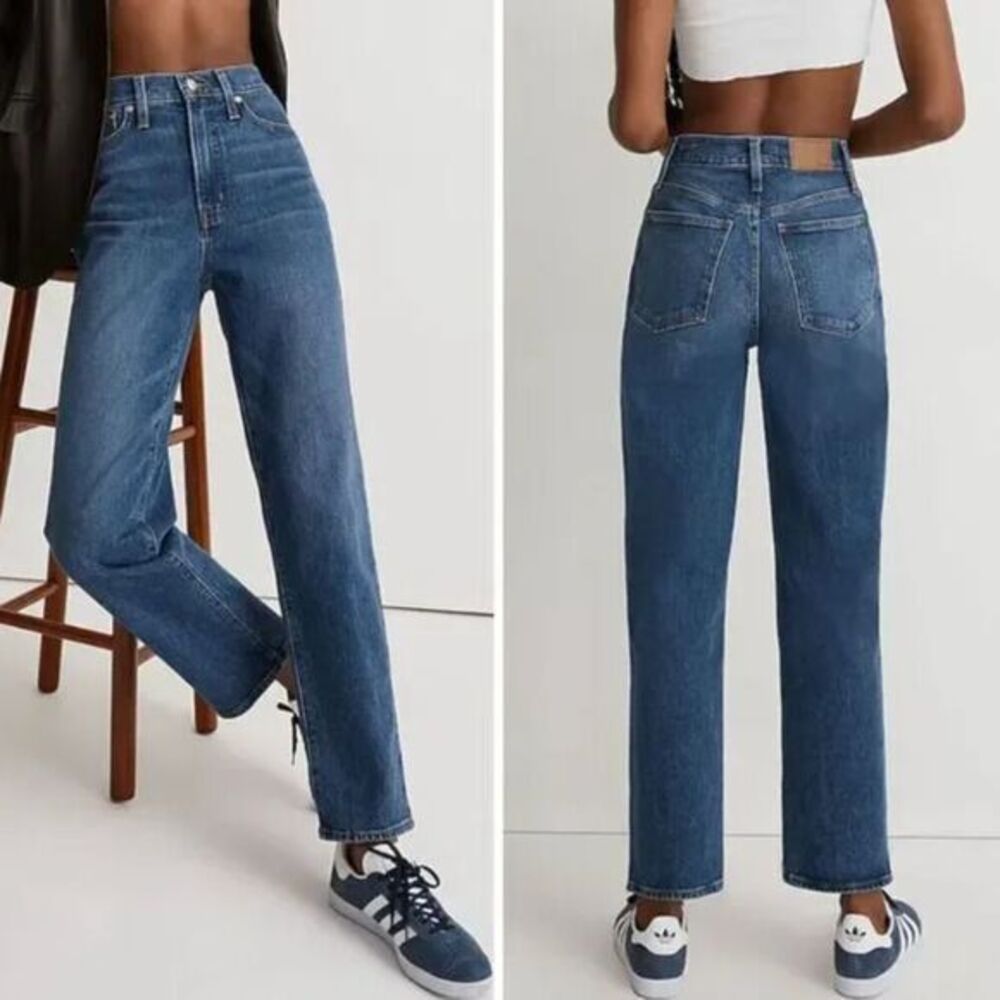 NEW Madewell Perfect Vintage Straight‎ Jean in Mayfield Wash,32